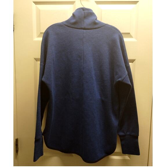 Champion C9 Women's Size XL Blue Funnel Mock Neck Thumb Hole Pullover Sweatshirt - Picture 2 of 5